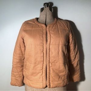 Wilfred linen puffer jacket